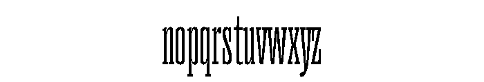 Right Slab Tall Variable Font LOWERCASE