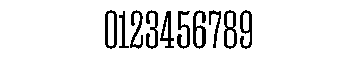 Right Slab Tight Variable 2 Font OTHER CHARS