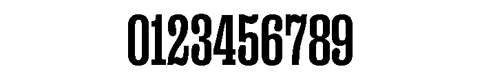 Right Slab Tight Variable 5 Font OTHER CHARS