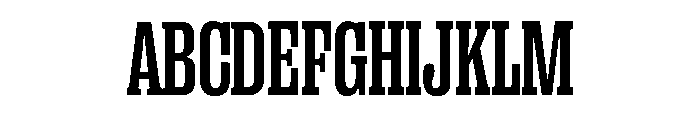 Right Slab Tight Variable 5 Font UPPERCASE