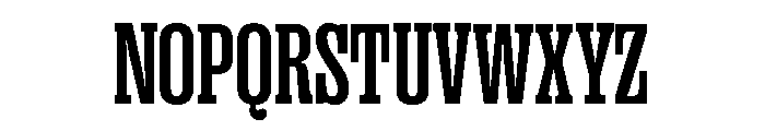 Right Slab Tight Variable 5 Font UPPERCASE