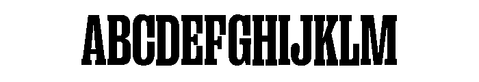 Right Slab Tight Variable 6 Font UPPERCASE