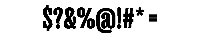Right Slab Tight Variable 7 Font OTHER CHARS