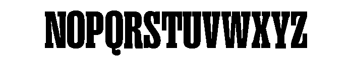 Right Slab Tight Variable 7 Font UPPERCASE