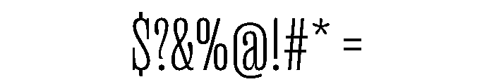 Right Slab Tight Variable Font OTHER CHARS