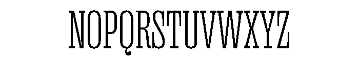 Right Slab Tight Variable Font UPPERCASE