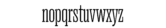 Right Slab Tight Variable Font LOWERCASE