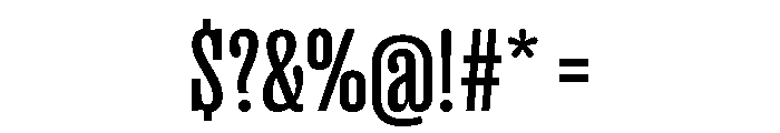 Right Slab Variable 11 Font OTHER CHARS