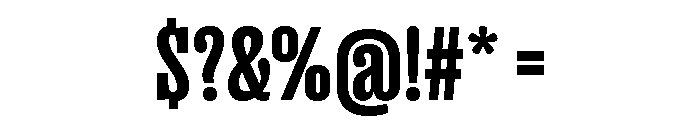 Right Slab Variable 13 Font OTHER CHARS