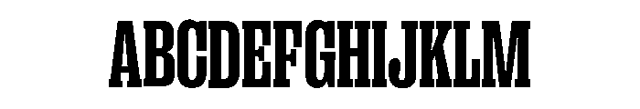 Right Slab Variable 13 Font UPPERCASE
