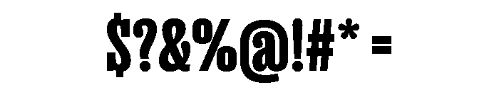 Right Slab Variable 14 Font OTHER CHARS