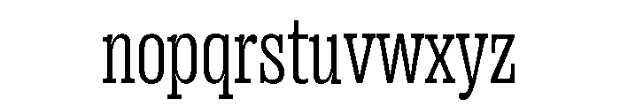 Right Slab Variable 16 Font LOWERCASE