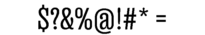 Right Slab Variable 17 Font OTHER CHARS
