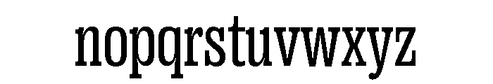 Right Slab Variable 17 Font LOWERCASE