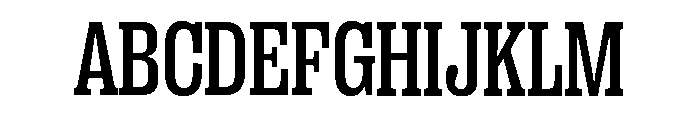 Right Slab Variable 18 Font UPPERCASE