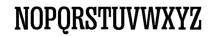 Right Slab Variable 18 Font UPPERCASE