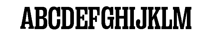 Right Slab Variable 19 Font UPPERCASE