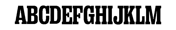 Right Slab Variable 20 Font UPPERCASE