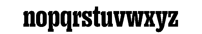 Right Slab Variable 20 Font LOWERCASE