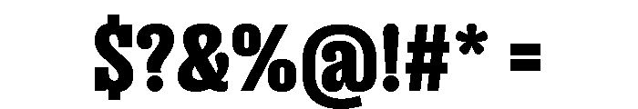 Right Slab Variable 21 Font OTHER CHARS
