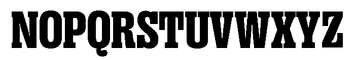 Right Slab Variable 21 Font UPPERCASE