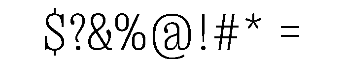 Right Slab Variable 22 Font OTHER CHARS