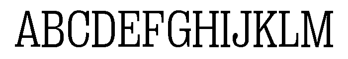 Right Slab Variable 23 Font UPPERCASE