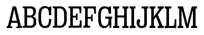 Right Slab Variable 24 Font UPPERCASE