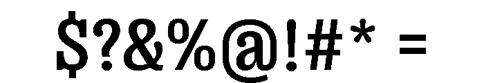 Right Slab Variable 25 Font OTHER CHARS
