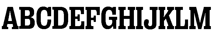 Right Slab Variable 26 Font UPPERCASE