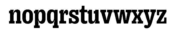 Right Slab Variable 26 Font LOWERCASE