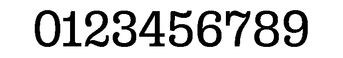 Right Slab Variable 31 Font OTHER CHARS
