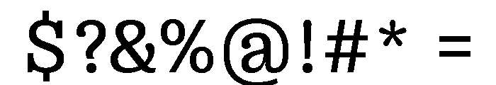 Right Slab Variable 31 Font OTHER CHARS