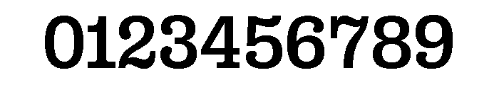 Right Slab Variable 32 Font OTHER CHARS