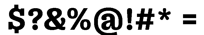 Right Slab Variable 33 Font OTHER CHARS