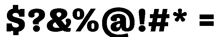 Right Slab Variable 34 Font OTHER CHARS