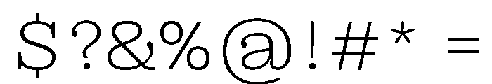 Right Slab Variable 36 Font OTHER CHARS