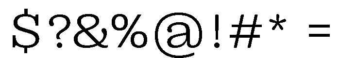 Right Slab Variable 37 Font OTHER CHARS