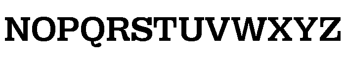 Right Slab Variable 39 Font UPPERCASE
