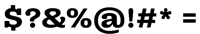 Right Slab Variable 40 Font OTHER CHARS