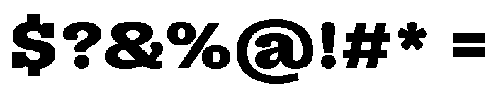 Right Slab Variable 41 Font OTHER CHARS