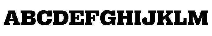 Right Slab Variable 41 Font UPPERCASE