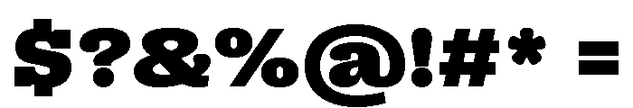 Right Slab Variable 42 Font OTHER CHARS