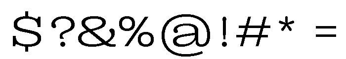 Right Slab Variable 44 Font OTHER CHARS