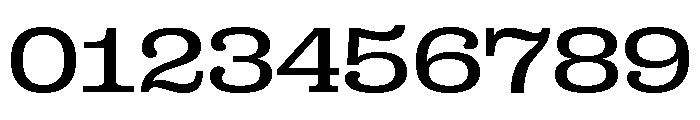 Right Slab Variable 45 Font OTHER CHARS