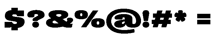 Right Slab Variable 49 Font OTHER CHARS