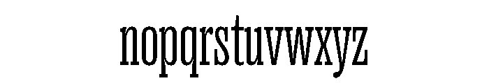 Right Slab Variable 9 Font LOWERCASE