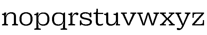 Right Slab Wide Variable 2 Font LOWERCASE