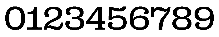 Right Slab Wide Variable 3 Font OTHER CHARS