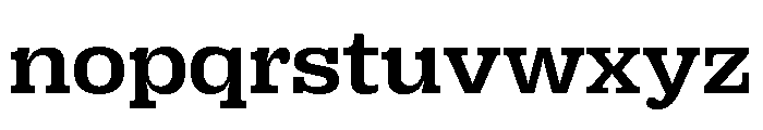 Right Slab Wide Variable 4 Font LOWERCASE